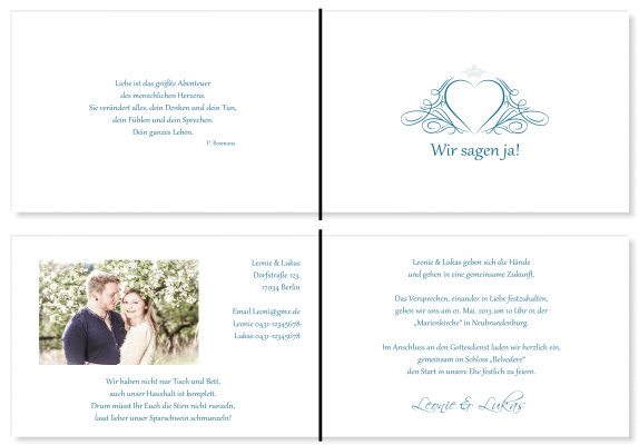  Einladungskarten Hochzeit, Hochzeitseinladungen, Hochzeitskarten, Einladungen f&uuml;r Hochzeit