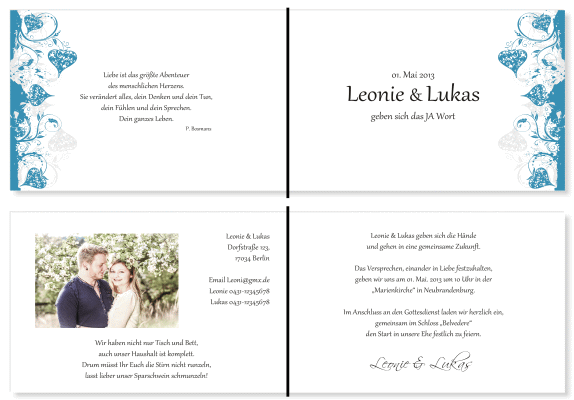  Einladungskarten Hochzeit, Hochzeitseinladungen, Hochzeitskarten, Einladungen f&uuml;r Hochzeit