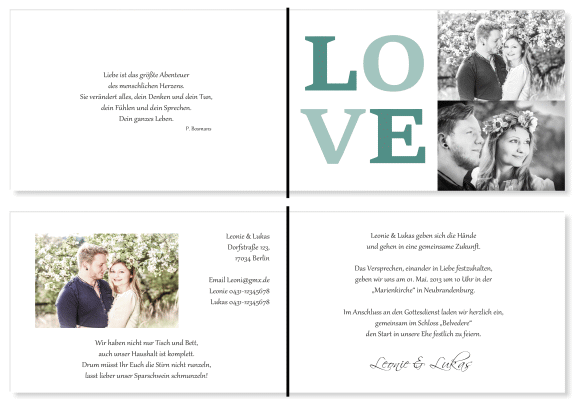  Einladungskarten Hochzeit, Hochzeitseinladungen, Hochzeitskarten, Einladungen für Hochzeit