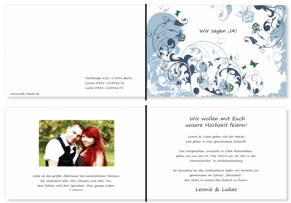  Einladungskarten Hochzeit, Hochzeitseinladungen, Hochzeitskarten, Einladungen für Hochzeit