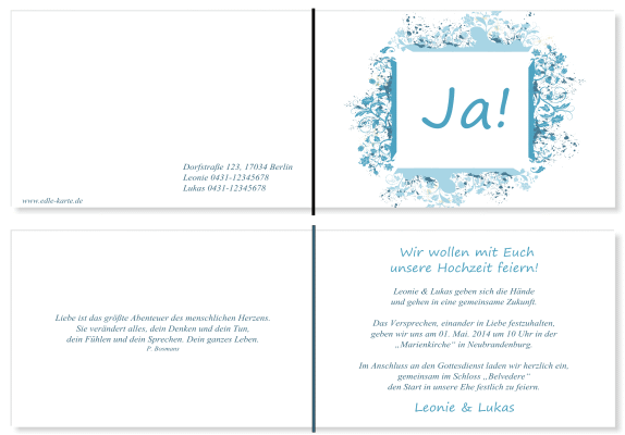  Einladungskarten Hochzeit, Hochzeitseinladungen, Hochzeitskarten, Einladungen für Hochzeit