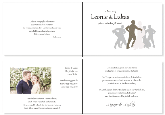  Einladungskarten Hochzeit, Hochzeitseinladungen, Hochzeitskarten, Einladungen für Hochzeit