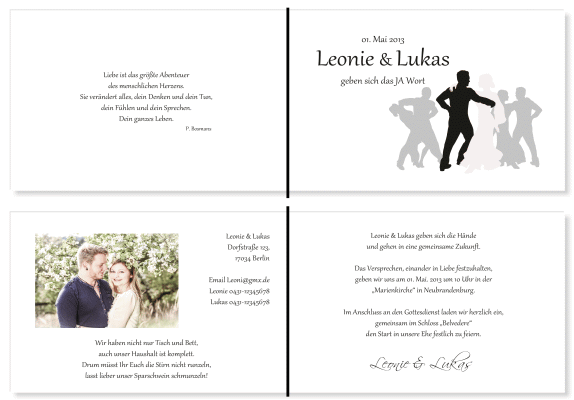  Einladungskarten Hochzeit, Hochzeitseinladungen, Hochzeitskarten, Einladungen für Hochzeit