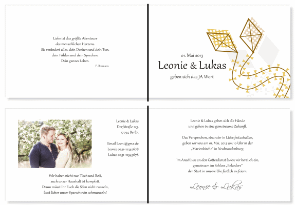  Einladungskarten Hochzeit, Hochzeitseinladungen, Hochzeitskarten, Einladungen für Hochzeit