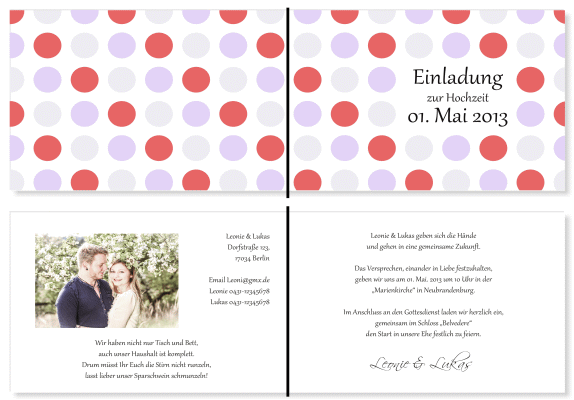  Einladungskarten Hochzeit, Hochzeitseinladungen, Hochzeitskarten, Einladungen für Hochzeit