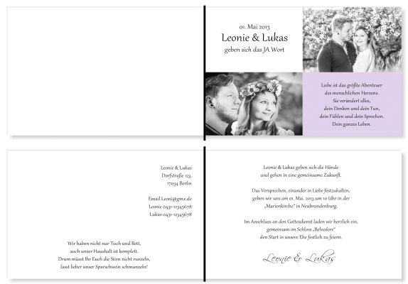  Einladungskarten Hochzeit, Hochzeitseinladungen, Hochzeitskarten, Einladungen für Hochzeit