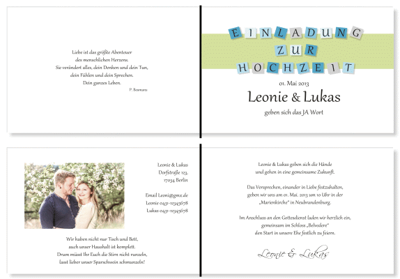  Einladungskarten Hochzeit, Hochzeitseinladungen, Hochzeitskarten, Einladungen für Hochzeit