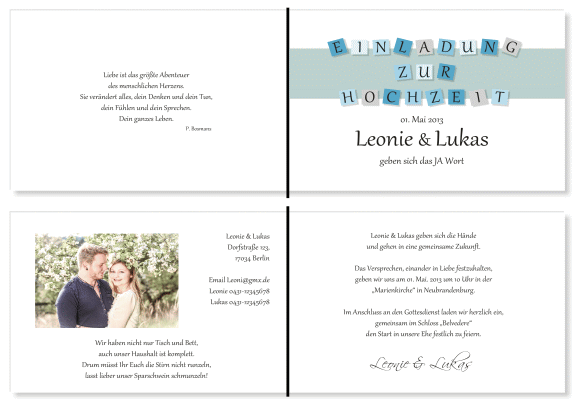  Einladungskarten Hochzeit, Hochzeitseinladungen, Hochzeitskarten, Einladungen für Hochzeit