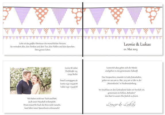  Einladungskarten Hochzeit, Hochzeitseinladungen, Hochzeitskarten, Einladungen für Hochzeit