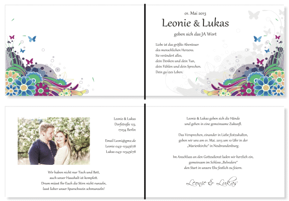  Einladungskarten Hochzeit, Hochzeitseinladungen, Hochzeitskarten, Einladungen für Hochzeit