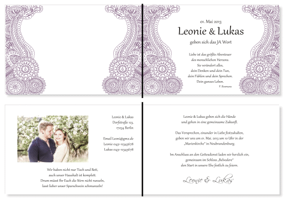  Einladungskarten Hochzeit, Hochzeitseinladungen, Hochzeitskarten, Einladungen für Hochzeit