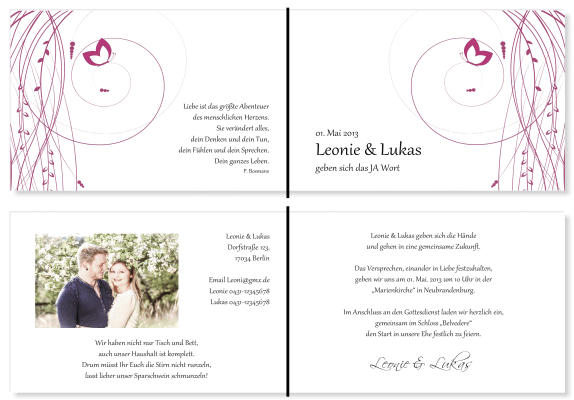  Einladungskarten Hochzeit, Hochzeitseinladungen, Hochzeitskarten, Einladungen für Hochzeit