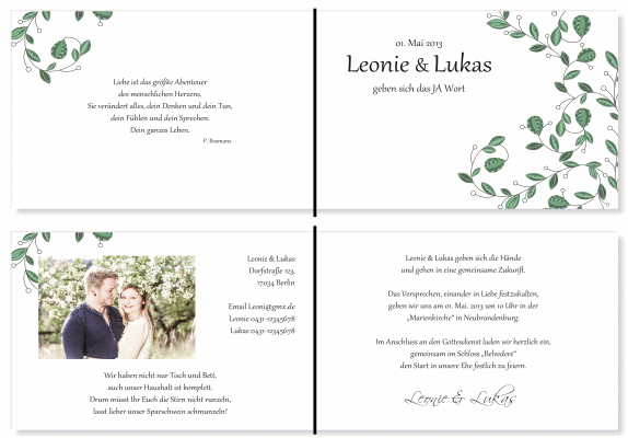  Einladungskarten Hochzeit, Hochzeitseinladungen, Hochzeitskarten, Einladungen f&uuml;r Hochzeit