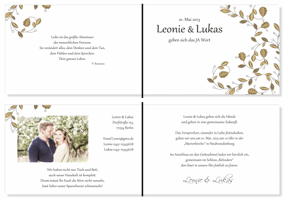  Einladungskarten Hochzeit, Hochzeitseinladungen, Hochzeitskarten, Einladungen f&uuml;r Hochzeit