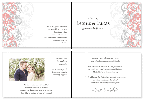  Einladungskarten Hochzeit, Hochzeitseinladungen, Hochzeitskarten, Einladungen f&uuml;r Hochzeit