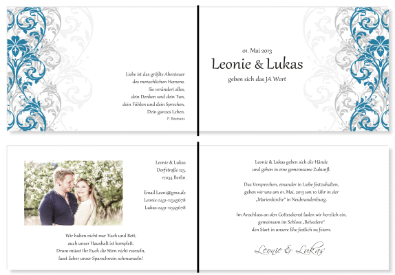  Einladungskarten Hochzeit, Hochzeitseinladungen, Hochzeitskarten, Einladungen f&uuml;r Hochzeit