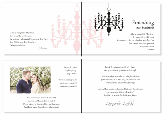 Einladungskarten Hochzeit, Hochzeitseinladungen, Hochzeitskarten, Einladungen f&uuml;r Hochzeit