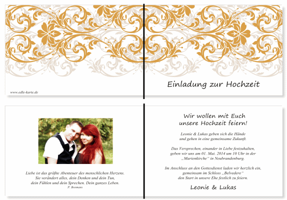  Einladungskarten Hochzeit, Hochzeitseinladungen, Hochzeitskarten, Einladungen f&uuml;r Hochzeit