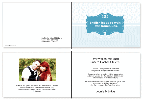  Einladungskarten Hochzeit, Hochzeitseinladungen, Hochzeitskarten, Einladungen f&uuml;r Hochzeit