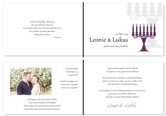  Einladungskarten Hochzeit, Hochzeitseinladungen, Hochzeitskarten, Einladungen f&uuml;r Hochzeit