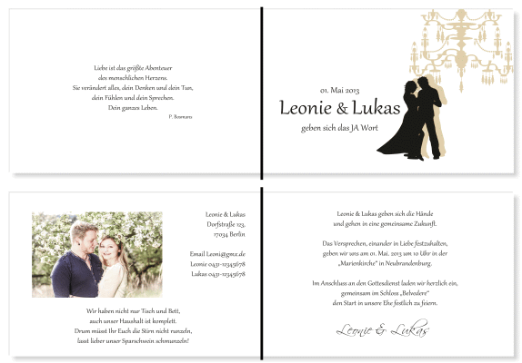  Einladungskarten Hochzeit, Hochzeitseinladungen, Hochzeitskarten, Einladungen f&uuml;r Hochzeit