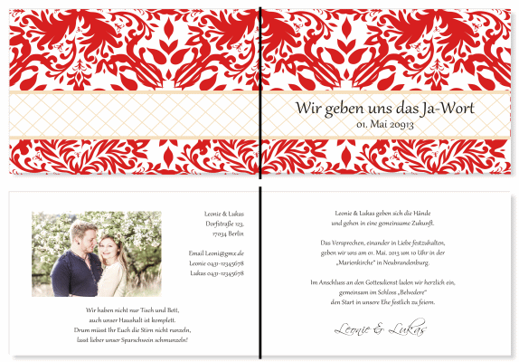  Einladungskarten Hochzeit, Hochzeitseinladungen, Hochzeitskarten, Einladungen f&uuml;r Hochzeit