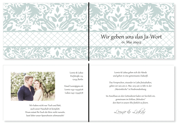  Einladungskarten Hochzeit, Hochzeitseinladungen, Hochzeitskarten, Einladungen f&uuml;r Hochzeit