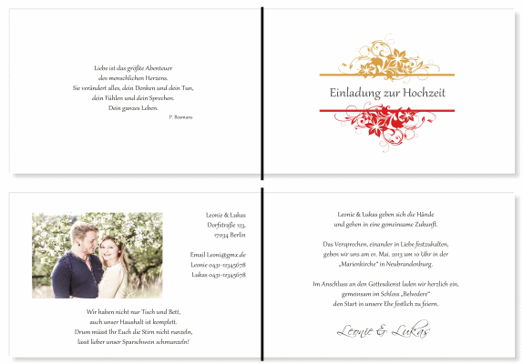  Einladungskarten Hochzeit, Hochzeitseinladungen, Hochzeitskarten, Einladungen f&uuml;r Hochzeit