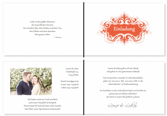  Einladungskarten Hochzeit, Hochzeitseinladungen, Hochzeitskarten, Einladungen f&uuml;r Hochzeit