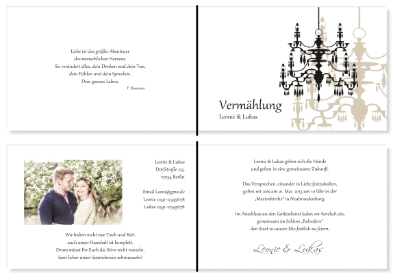  Einladungskarten Hochzeit, Hochzeitseinladungen, Hochzeitskarten, Einladungen f&uuml;r Hochzeit