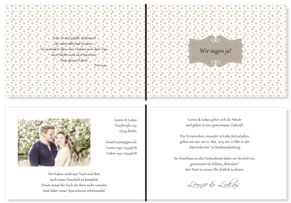  Einladungskarten Hochzeit, Hochzeitseinladungen, Hochzeitskarten, Einladungen f&uuml;r Hochzeit