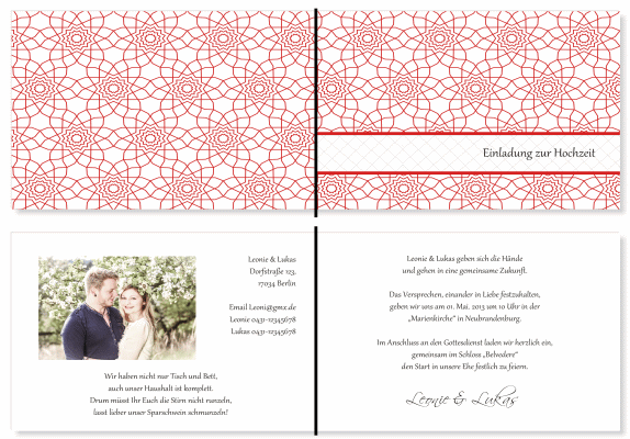  Einladungskarten Hochzeit, Hochzeitseinladungen, Hochzeitskarten, Einladungen f&uuml;r Hochzeit