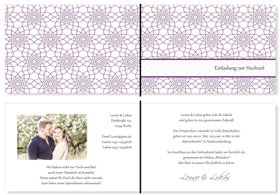  Einladungskarten Hochzeit, Hochzeitseinladungen, Hochzeitskarten, Einladungen f&uuml;r Hochzeit