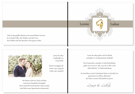  Einladungskarten Hochzeit, Hochzeitseinladungen, Hochzeitskarten, Einladungen f&uuml;r Hochzeit
