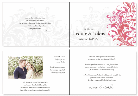  Einladungskarten Hochzeit, Hochzeitseinladungen, Hochzeitskarten, Einladungen f&uuml;r Hochzeit