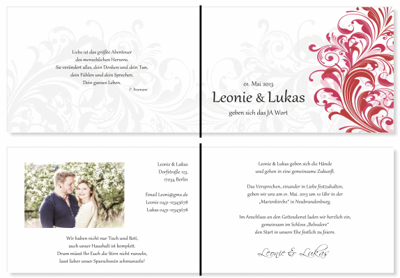  Einladungskarten Hochzeit, Hochzeitseinladungen, Hochzeitskarten, Einladungen f&uuml;r Hochzeit