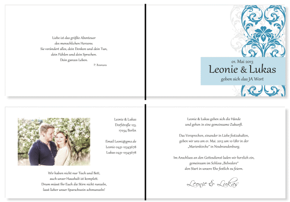  Einladungskarten Hochzeit, Hochzeitseinladungen, Hochzeitskarten, Einladungen f&uuml;r Hochzeit