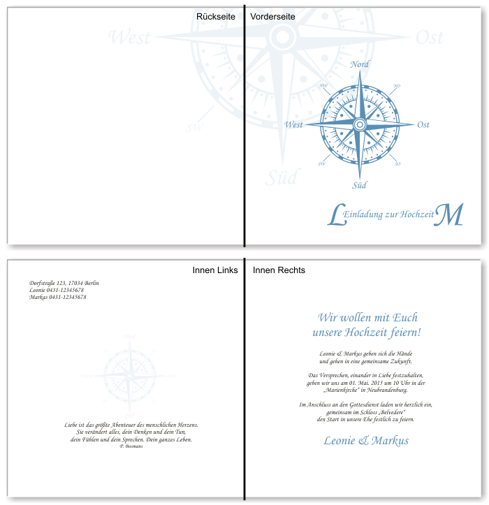  Einladungskarten Hochzeit, Hochzeitseinladungen, Hochzeitskarten, Einladungen f&uuml;r Hochzeit