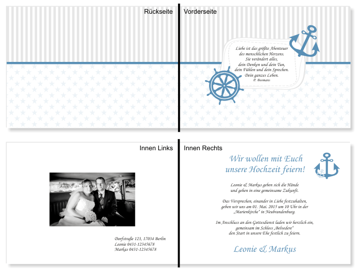  Einladungskarten Hochzeit, Hochzeitseinladungen, Hochzeitskarten, Einladungen für Hochzeit