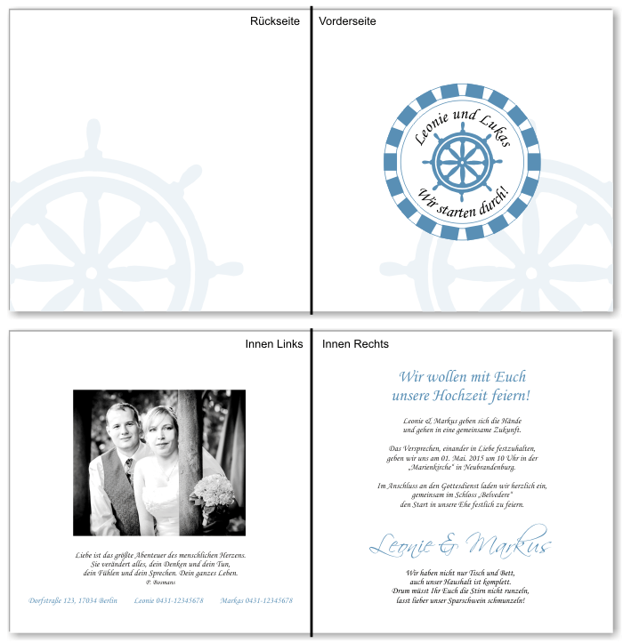  Einladungskarten Hochzeit, Hochzeitseinladungen, Hochzeitskarten, Einladungen f&uuml;r Hochzeit