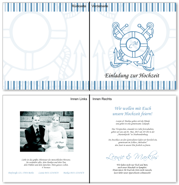  Einladungskarten Hochzeit, Hochzeitseinladungen, Hochzeitskarten, Einladungen f&uuml;r Hochzeit