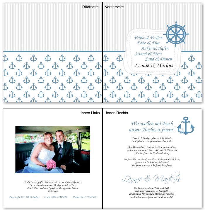  Einladungskarten Hochzeit, Hochzeitseinladungen, Hochzeitskarten, Einladungen f&uuml;r Hochzeit