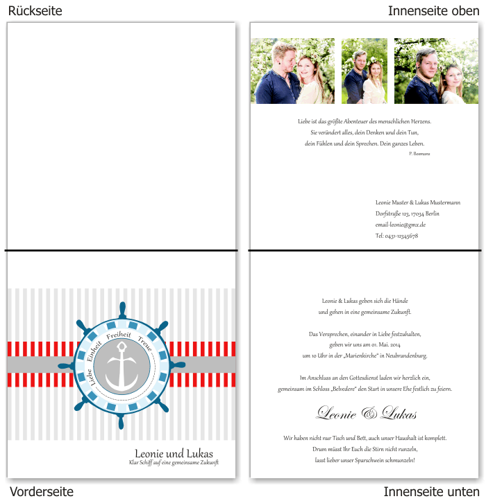  Einladungskarten Hochzeit, Hochzeitseinladungen, Hochzeitskarten, Einladungen f&uuml;r Hochzeit