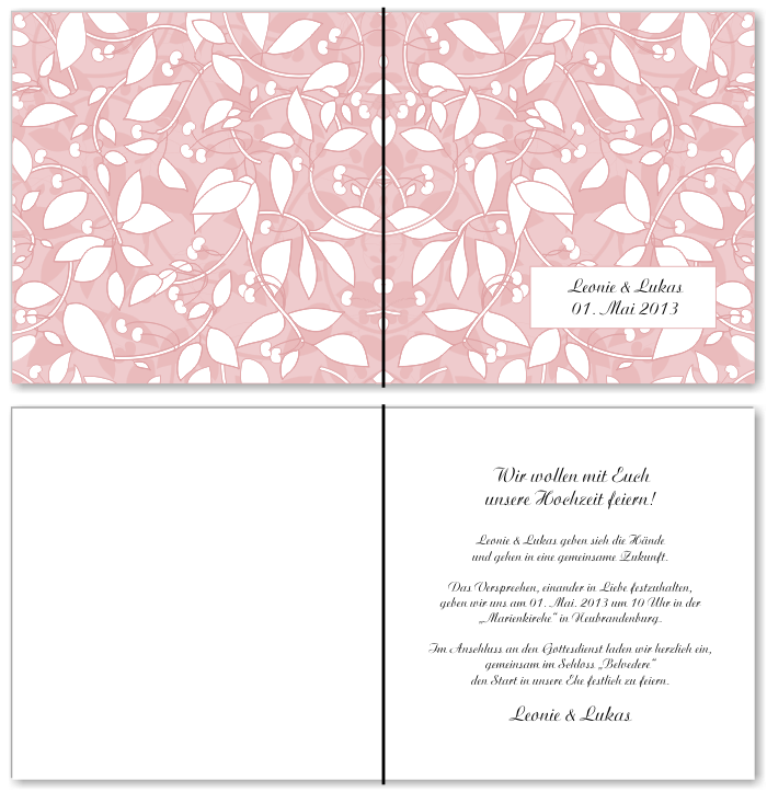  Einladungskarten Hochzeit, Hochzeitseinladungen, Hochzeitskarten, Einladungen f&uuml;r Hochzeit