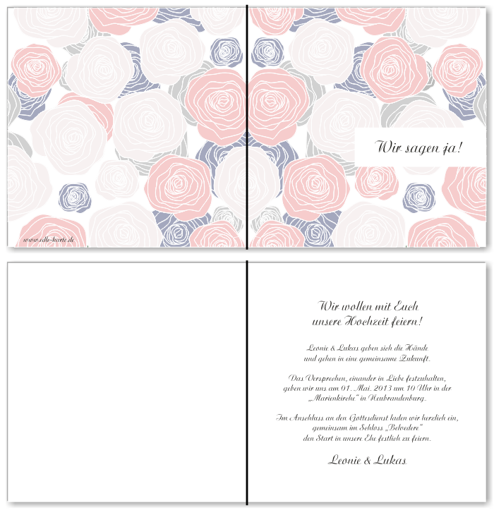  Einladungskarten Hochzeit, Hochzeitseinladungen, Hochzeitskarten, Einladungen f&uuml;r Hochzeit