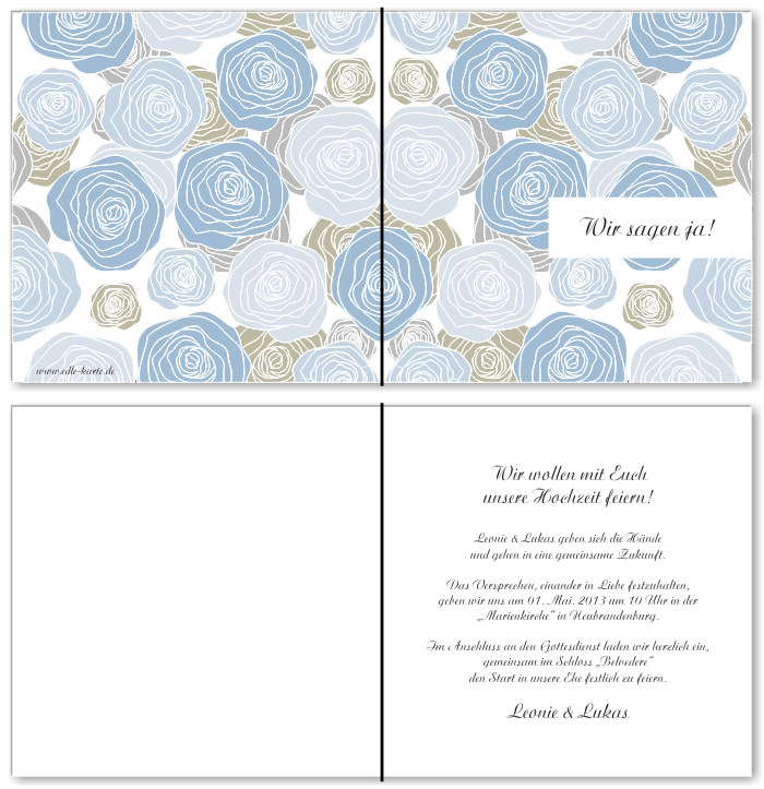  Einladungskarten Hochzeit, Hochzeitseinladungen, Hochzeitskarten, Einladungen f&uuml;r Hochzeit