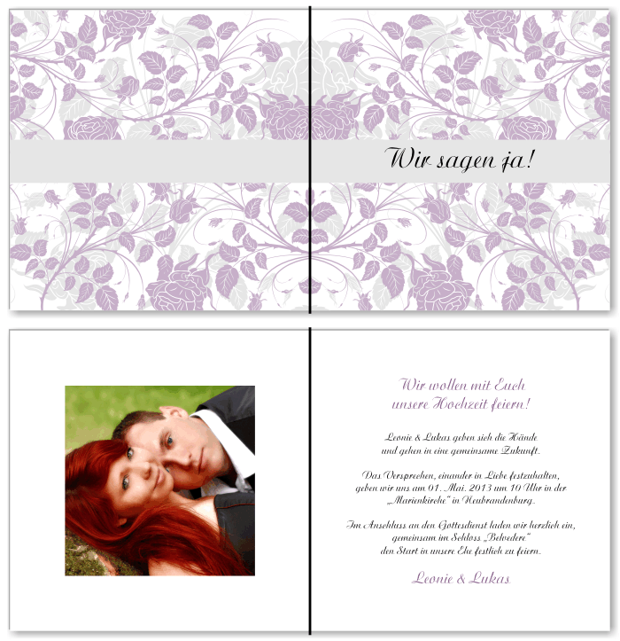  Einladungskarten Hochzeit, Hochzeitseinladungen, Hochzeitskarten, Einladungen f&uuml;r Hochzeit