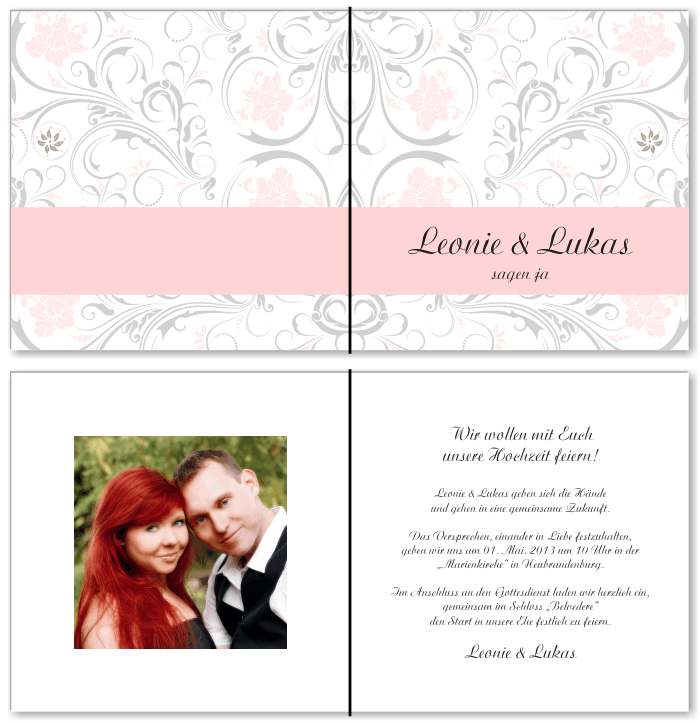  Einladungskarten Hochzeit, Hochzeitseinladungen, Hochzeitskarten, Einladungen f&uuml;r Hochzeit