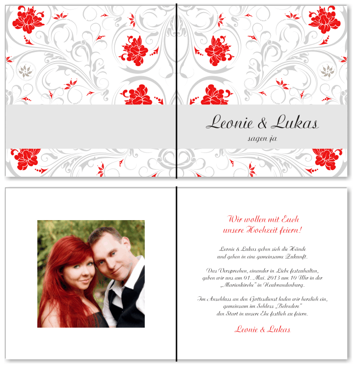  Einladungskarten Hochzeit, Hochzeitseinladungen, Hochzeitskarten, Einladungen f&uuml;r Hochzeit