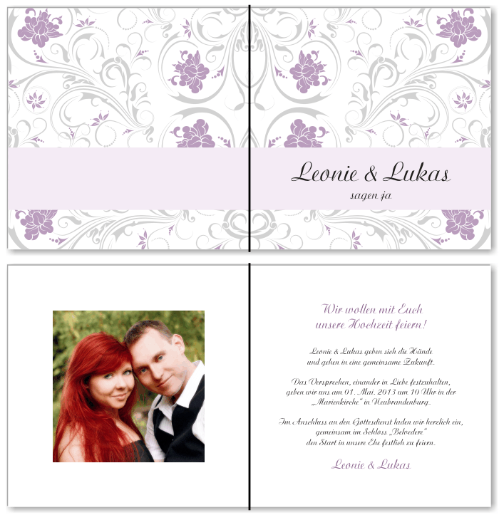  Einladungskarten Hochzeit, Hochzeitseinladungen, Hochzeitskarten, Einladungen f&uuml;r Hochzeit